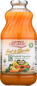 LAKEWOOD: Organic Fruit & Garden Summer Gold Juice, 32 oz