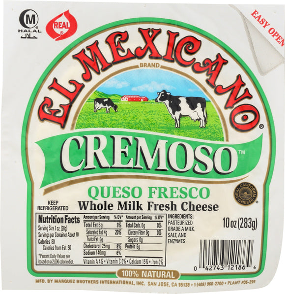 EL MEXICANO: Cremoso Queso Fresco, 10 oz