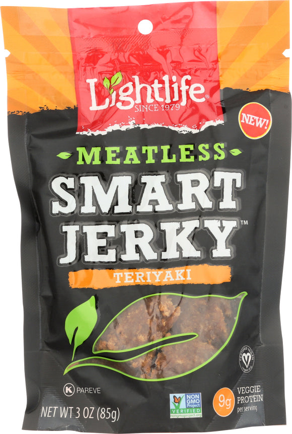 LIGHTLIFE: Meatless Smart Jerky Teriyaki Vegan, 3 oz