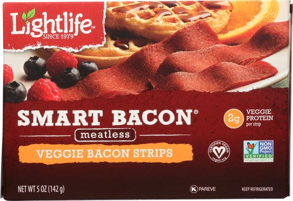 LIGHTLIFE: Smart Bacon Veggie Bacon Strips, 5 oz