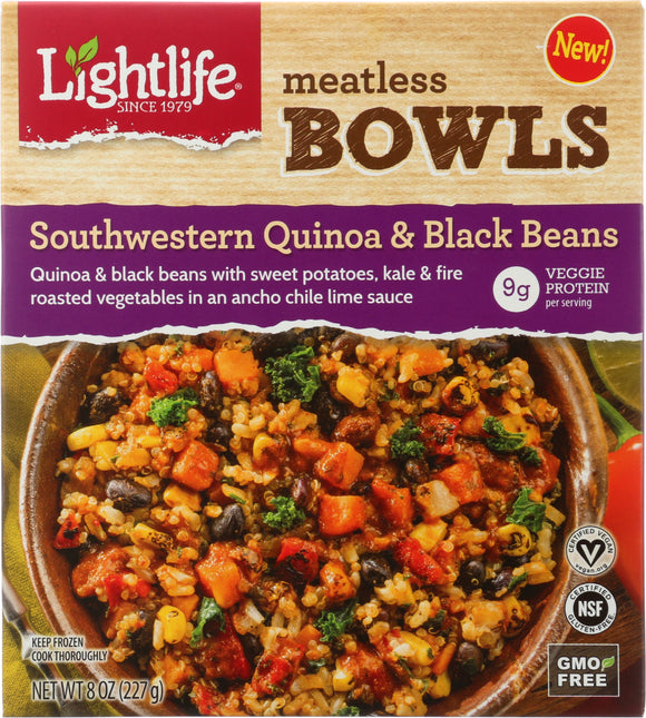 LIGHTLIFE: Southwestern Quinoa and Black Beans Bowl, 8 oz