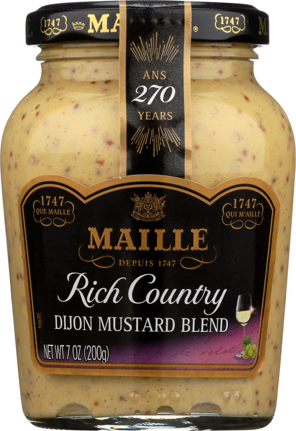 MAILLE: Rich Country Dijon Mustard, 7 oz