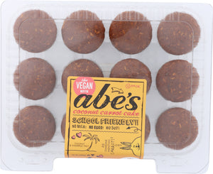 ABE'S MUFFIN: Vegan Cococnut Carrot Cake Muffins 12 Count, 10 oz