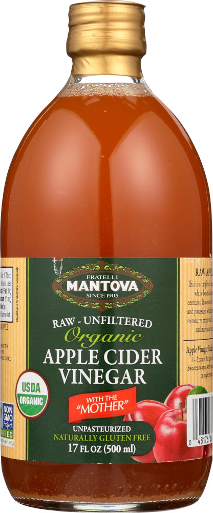 MANTOVA: Vinegar Apple Cider Org 17 oz