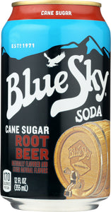 BLUE SKY: Cane Sugar Soda Root Beer, 72 oz