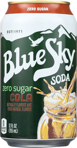 BLUE SKY: Zero Sugar Soda Cola, 72 oz
