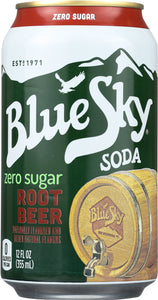 BLUE SKY: Zero Sugar Soda Root Beer, 72 oz