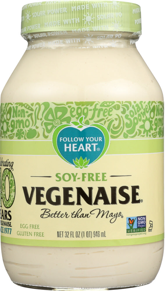 FOLLOW YOUR HEART: Vegenaise Soy-Free Dressing And Sandwich Spread, 32 oz
