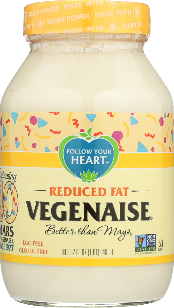 FOLLOW YOUR HEART: Vegenaise Dressing & Sandwich Spread Reduced Fat, 32 oz