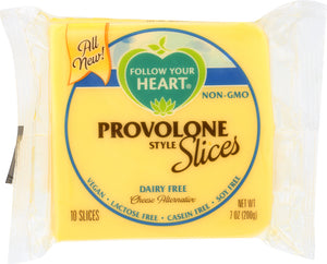 FOLLOW YOUR HEART: Provolone Style Cheese Alternative Slices, 7 oz