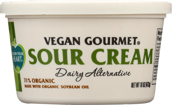 FOLLOW YOUR HEART: Organic Vegan Gourmet Sour Cream, 16 oz