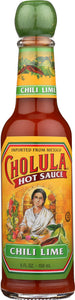 CHOLULA: Hot Sauce Chili Lime, 5 oz