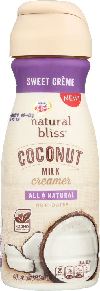 COFFEEMATE: Natural Bliss Sweet Crème Coconut Milk, 16 oz