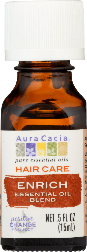 AURA CACIA: Essential Oil Hair Care Enrich 0.5 oz