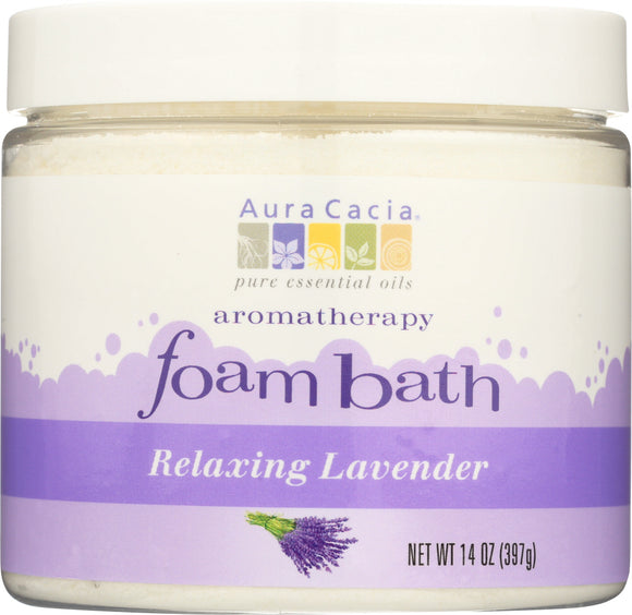 AURA CACIA: Aromatherapy Relaxing Lavender Foam Bath, 14 Oz