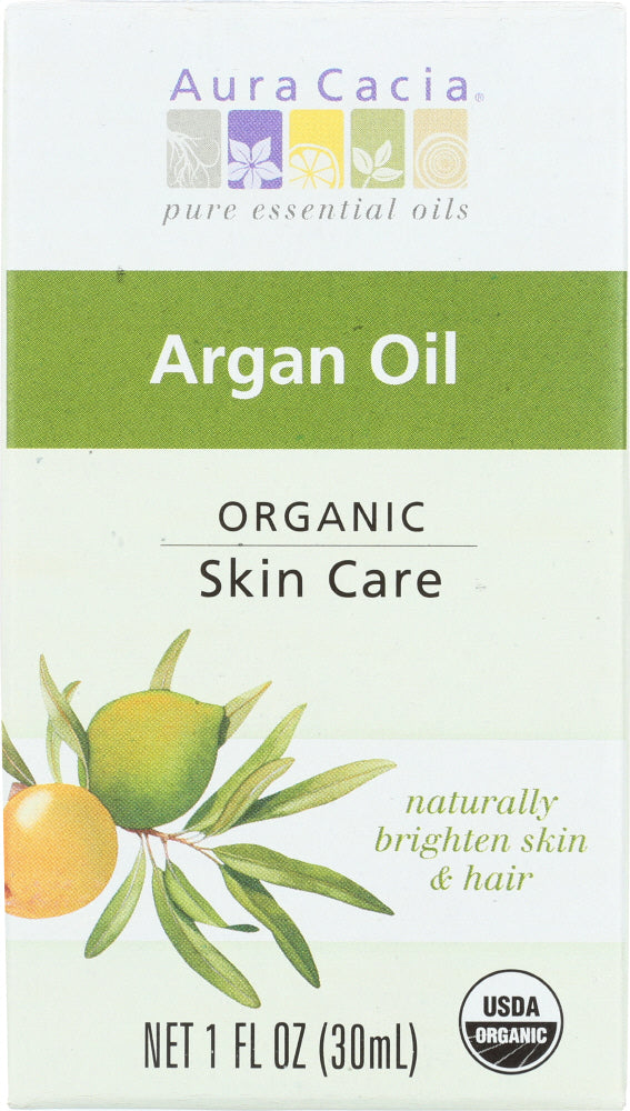 AURA CACIA: Skin Care Oil Organic Argan Oil, 1 oz