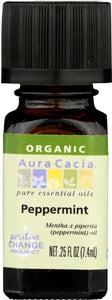 AURA CACIA: Organic Peppermint, 0.25 oz