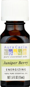 AURA CACIA: 100% Pure Essential Oil Juniper Berry, 0.5 Oz