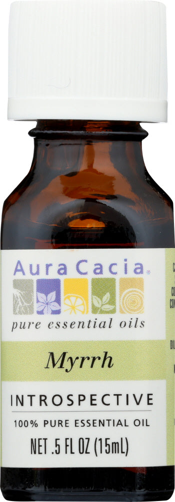 AURA CACIA: 100% Pure Essential Oil Myrrh, 0.5 Oz