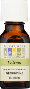 AURA CACIA: 100% Pure Essential Oil Vetiver, 0.5 Oz