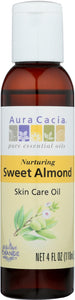 AURA CACIA: Natural Skin Care Oil with Vitamin E Nurturing Sweet Almond, 4 Oz