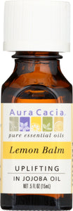 AURA CACIA: Lemon Balm in Jojoba Oil, 0.5 Oz