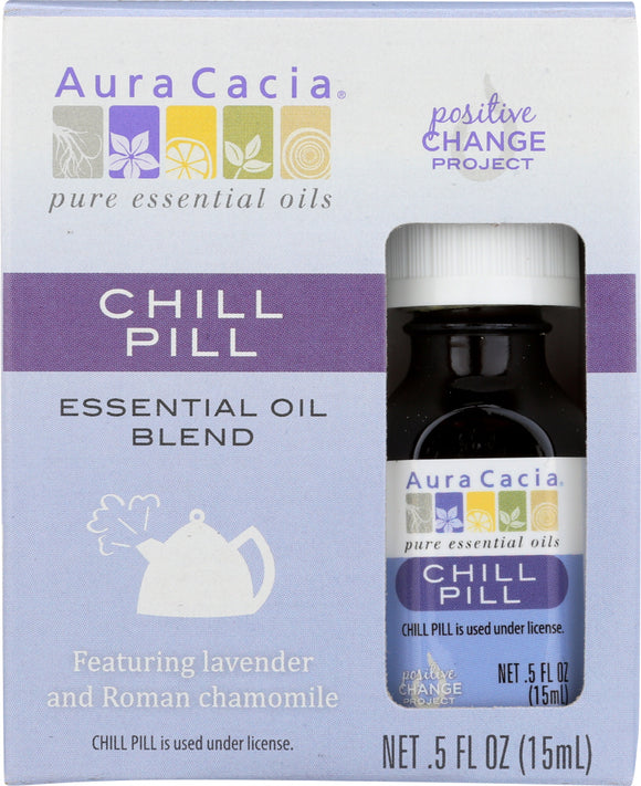 AURA CACIA: Essential Oil Chill Pill Boxed, 0.5 oz