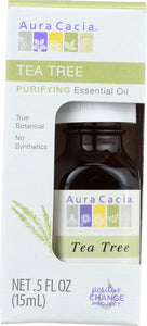 AURA CACIA: Oil Essential Tea Tree Boxed, 0.5 oz