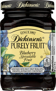 DICKINSON'S: Purely Fruit Blueberry Spreadable Fruit, 9.5 Oz