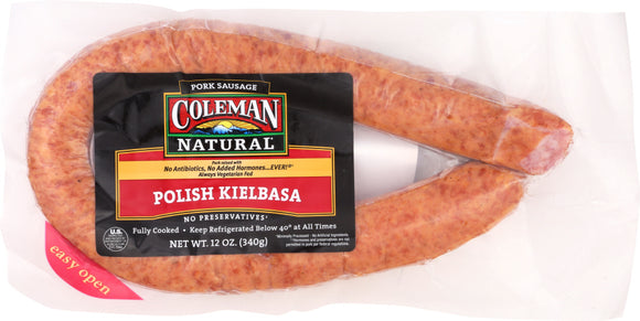 COLEMAN: Sausage Kielbasa Polish Rope, 12 oz