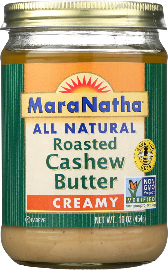 MARANATHA: Roasted Cashew Butter Creamy, 16 oz