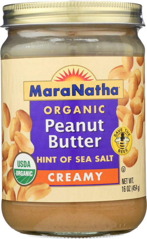 MARANATHA: Organic Peanut Butter Creamy, 16 oz