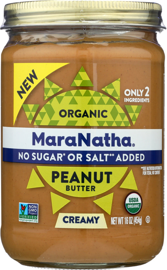 MARANATHA: Peanut Butter No Stir No Sugar 16 oz