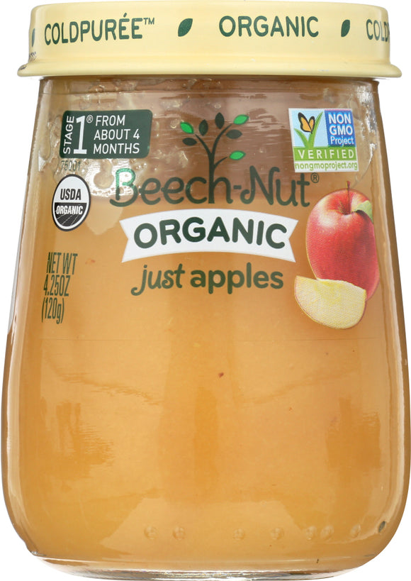BEECH NUT: 1st Stage Just Organic Apples, 4.25 oz