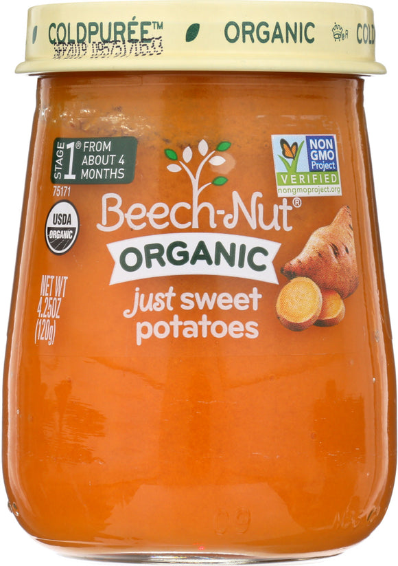 BEECH NUT: 1st Stage Just Organic Sweet Potatoes, 4.25 oz