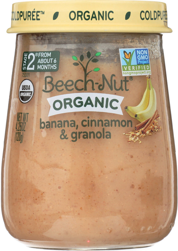BEECH NUT: 2nd Stage Organic Banana Cinnamon & Granola, 4.25 oz