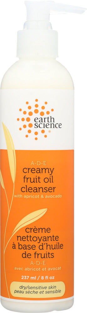 EARTH SCIENCE: A-D-E Creamy Cleanser Dry/Sensitive Skin, 8 oz