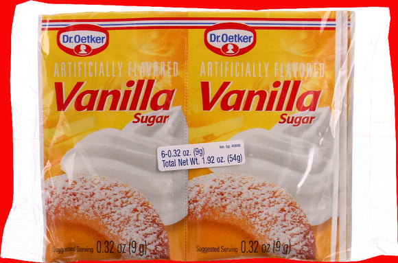DR OETKER: Vanilla Sugar 6 Pack, 1.92 oz