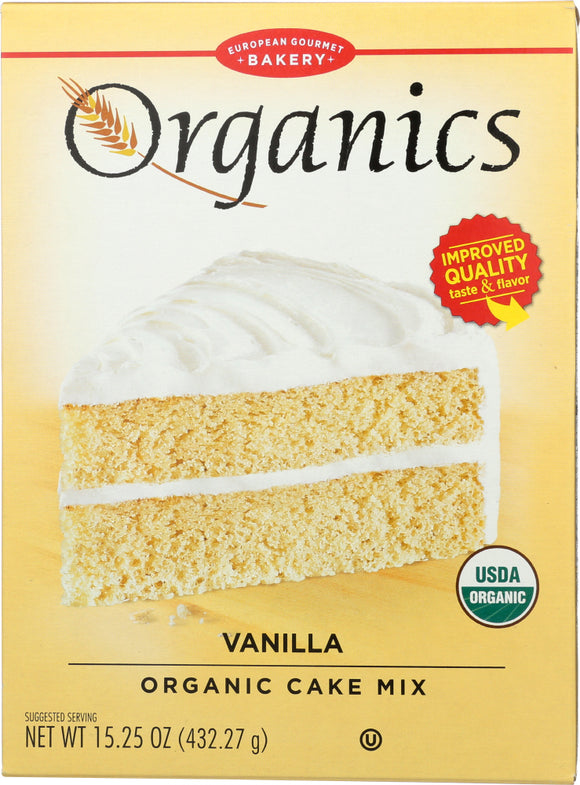 EUROPEAN GOURMET BAKERY: Vanilla Organic Cake Mix, 15.25 oz