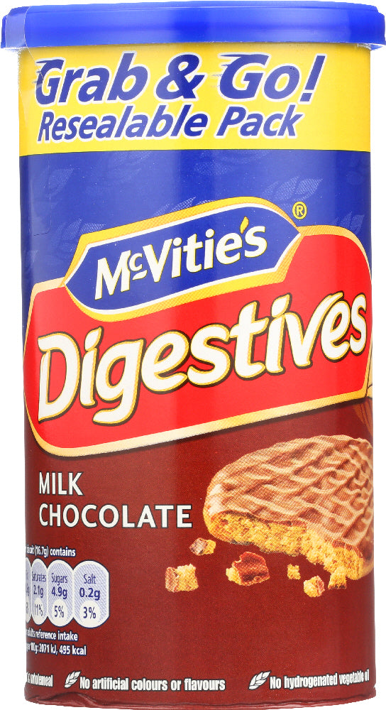 MCVITIES: Cookie Tube Milk Chocolate, 7.06 oz