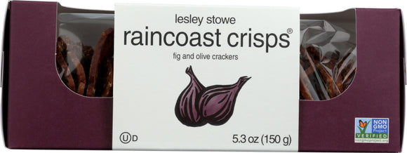 LESLEY STOWE: Fig and Olive Crisps, 5.3 oz