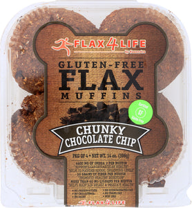 FLAX4LIFE: Chunky Chocolate Chip Flax Muffins, 14 oz