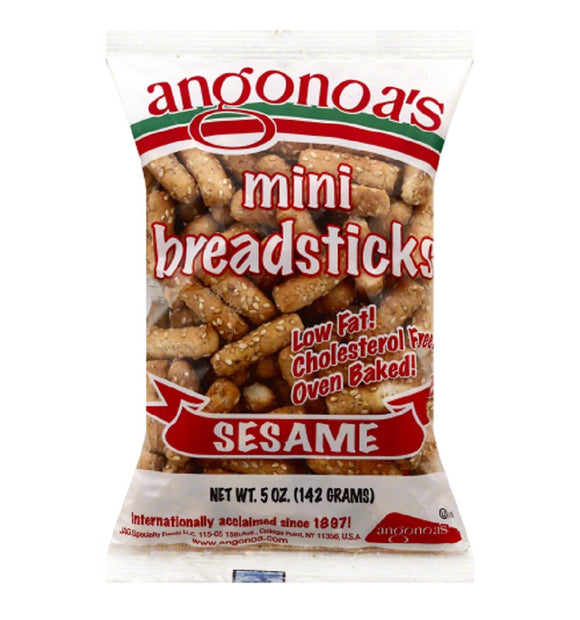ANGONOA: Mini Breadsticks Sesame, 5 oz