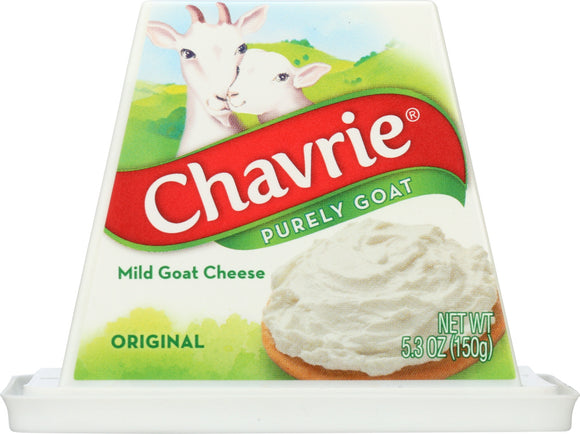 CHAVRIE: Mild Goat Milk Cheese Plain, 5.3 oz