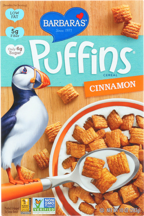 BARBARA'S BAKERY: Puffins Cereal Cinnamon, 10 oz