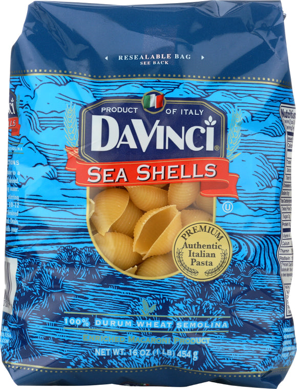 DAVINCI: Sea Shells Pasta, 16 Oz