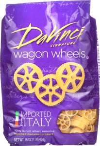 DAVINCI: Wagon Wheels Pasta, 16 Oz