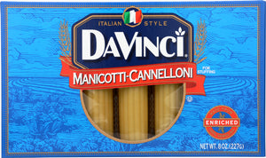 DAVINCI: Cannelloni-Manicotti Pasta, 8 oz