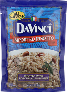 DAVINCI: All Natural Risotto With Porcini Mushrooms,  6.2 oz