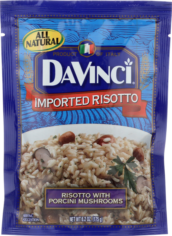 DAVINCI: All Natural Risotto With Porcini Mushrooms,  6.2 oz